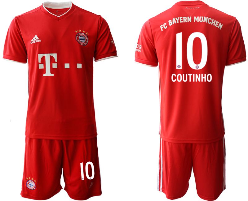 Men 2020-2021 club Bayern Munich home #10 red Soccer Jerseys->bayern munich jersey->Soccer Club Jersey